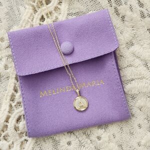 Melinda Maria Baby Love Letters Medallion Necklace [NWT]